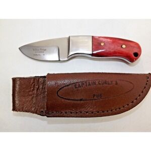 Valley Forge Cutlery 5 " Knife & Leather Sheath - Captain Curly's Tavern promo
